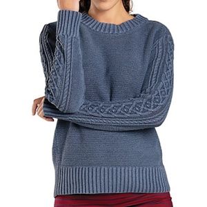 TOAD AND CO - WOMEN'S CAMBRIDGE CABLE CREW SWEATER
